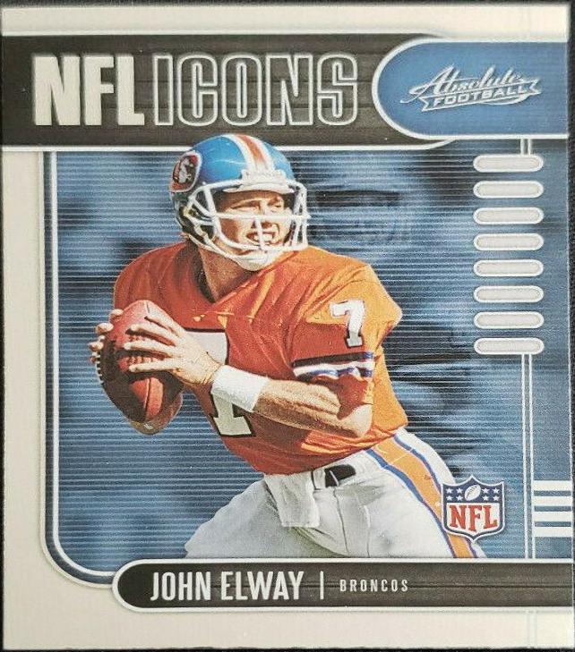 John Elway #8 Football Cards 2019 Panini Absolute NFL Icons