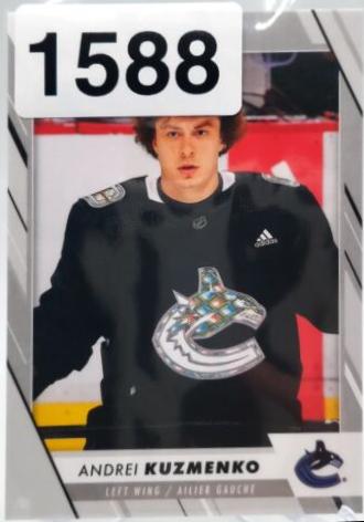 Andrei Kuzmenko #27 Hockey Cards 2023 O-Pee-Chee Pregame Warm-Up Jersey Photo