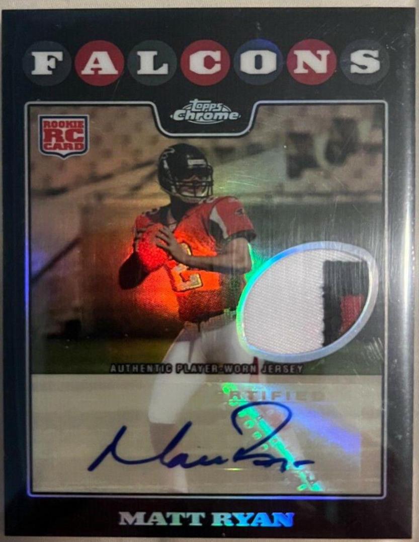 Matt Ryan #TC166 2008 Topps Chrome Rookie Autographs Football