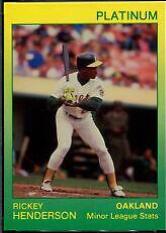 Rickey Henderson #47 Baseball Cards 1991 Star Platinum Edition
