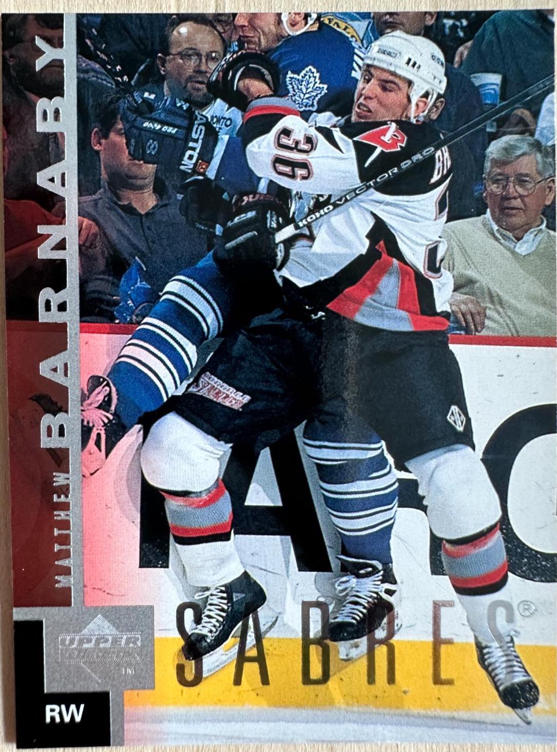 Matthew Barnaby #16 Hockey Cards 1997 Upper Deck