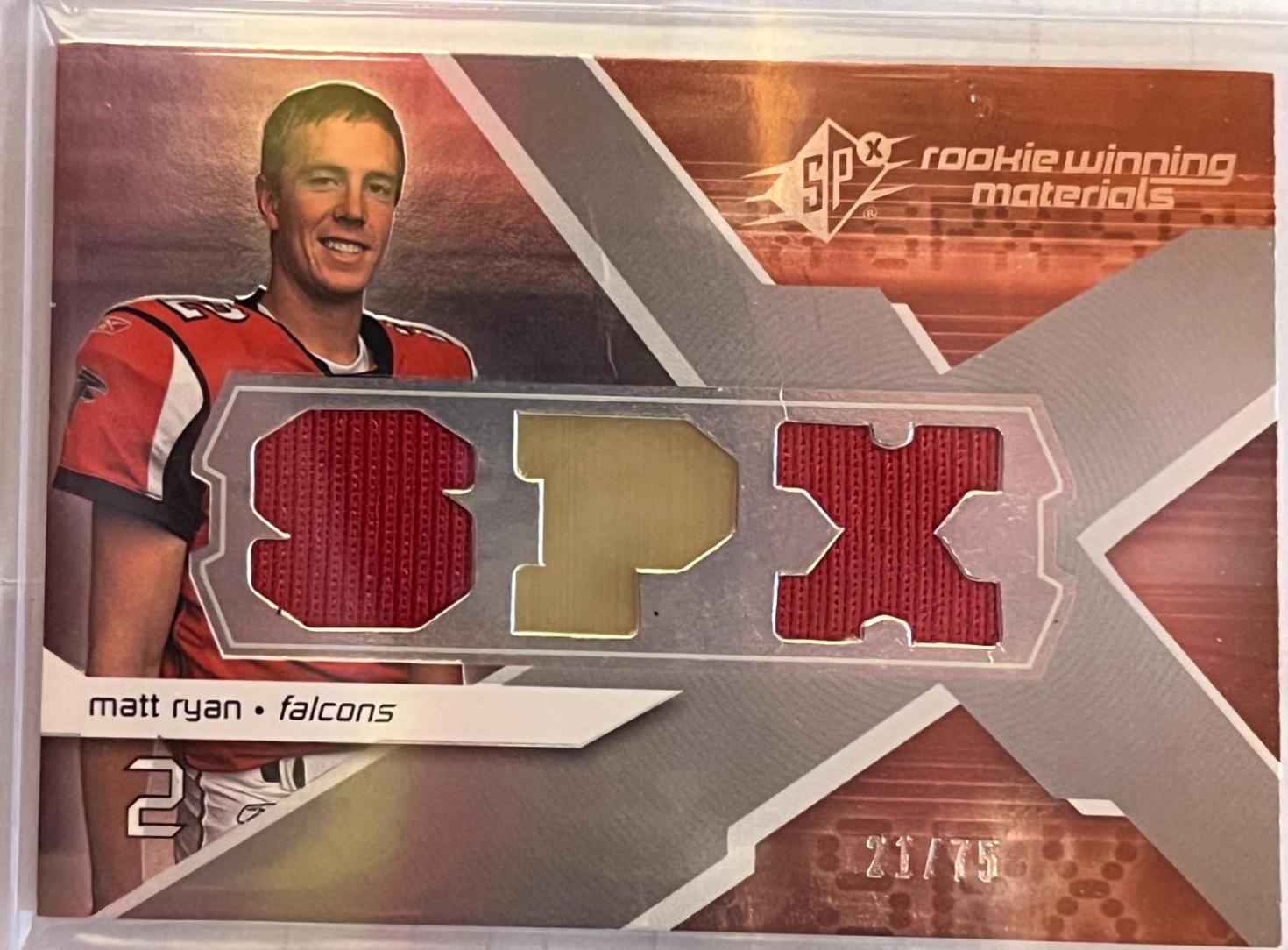 Matt Ryan #RM-MR Football Cards 2008 Spx Rookie Materials