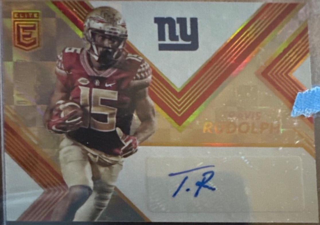 Travis Rudolph #RA39 Football Cards 2017 Panini Donruss Elite Rookie Autographs