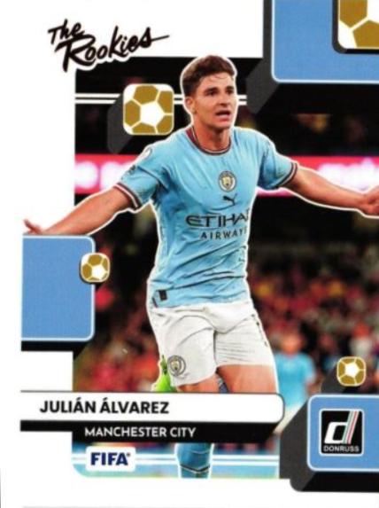 Julian Alvarez #22 Soccer Cards 2022 Panini Donruss The Rookies