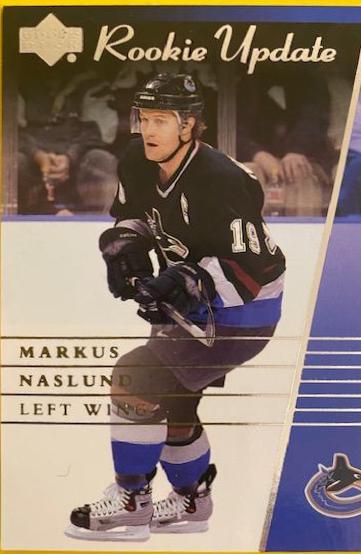 Markus Naslund #96 Hockey Cards 2002 Upper Deck Rookie Update