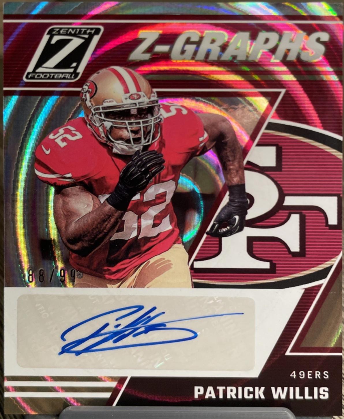 Patrick Willis #ZG-PWS Football Cards 2023 Panini Zenith Z-Graphs