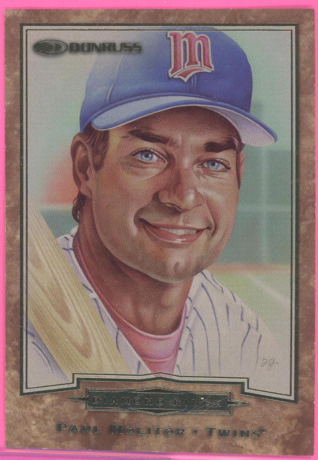 Paul Molitor #5 Baseball Cards 1997 Panini Donruss Diamond Kings