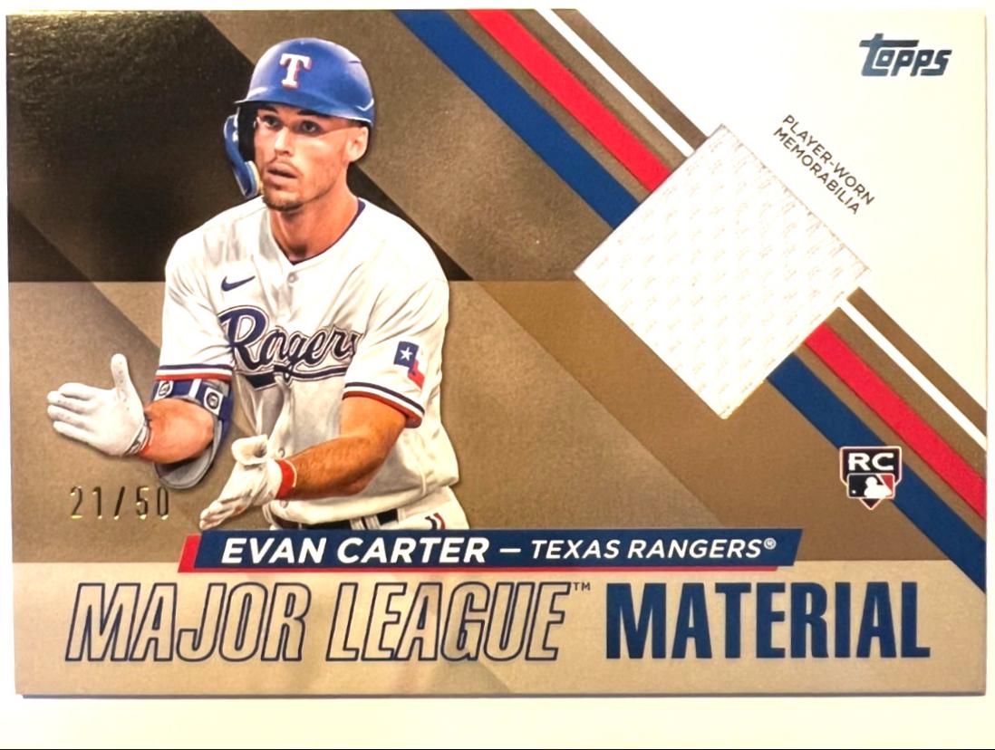 Evan Carter [Gold] #MLMU-EC Prices | 2024 Topps Update Major League ...