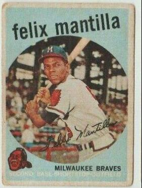Felix Mantilla #157 1959 Venezuela Topps Baseball