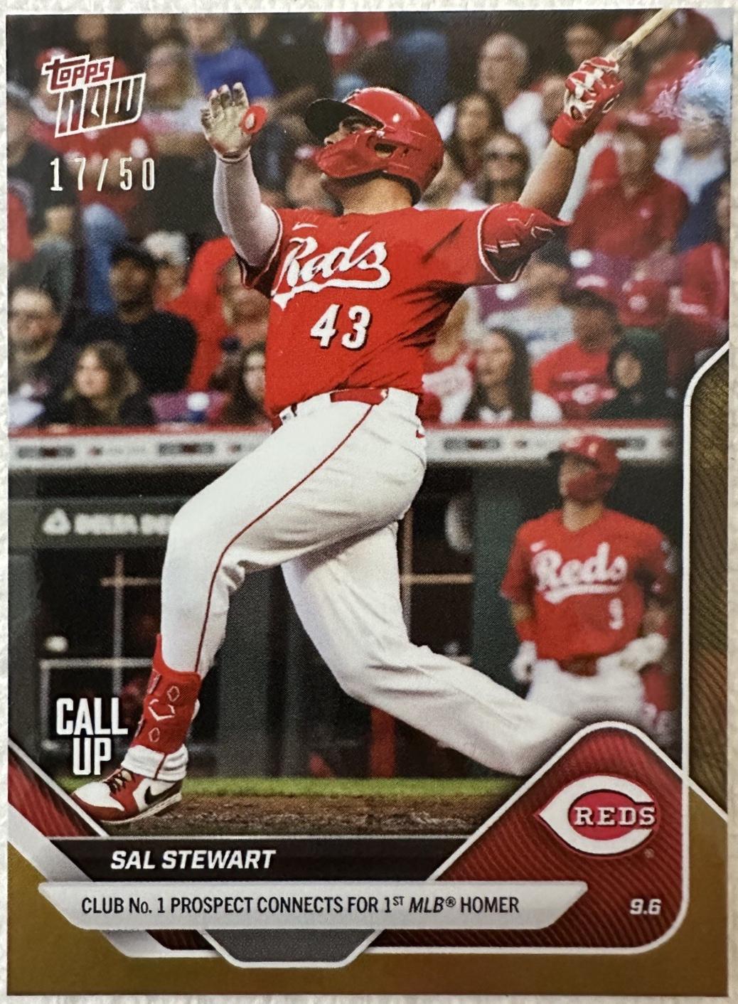 Sal Stewart #663 2025 Topps Now Baseball