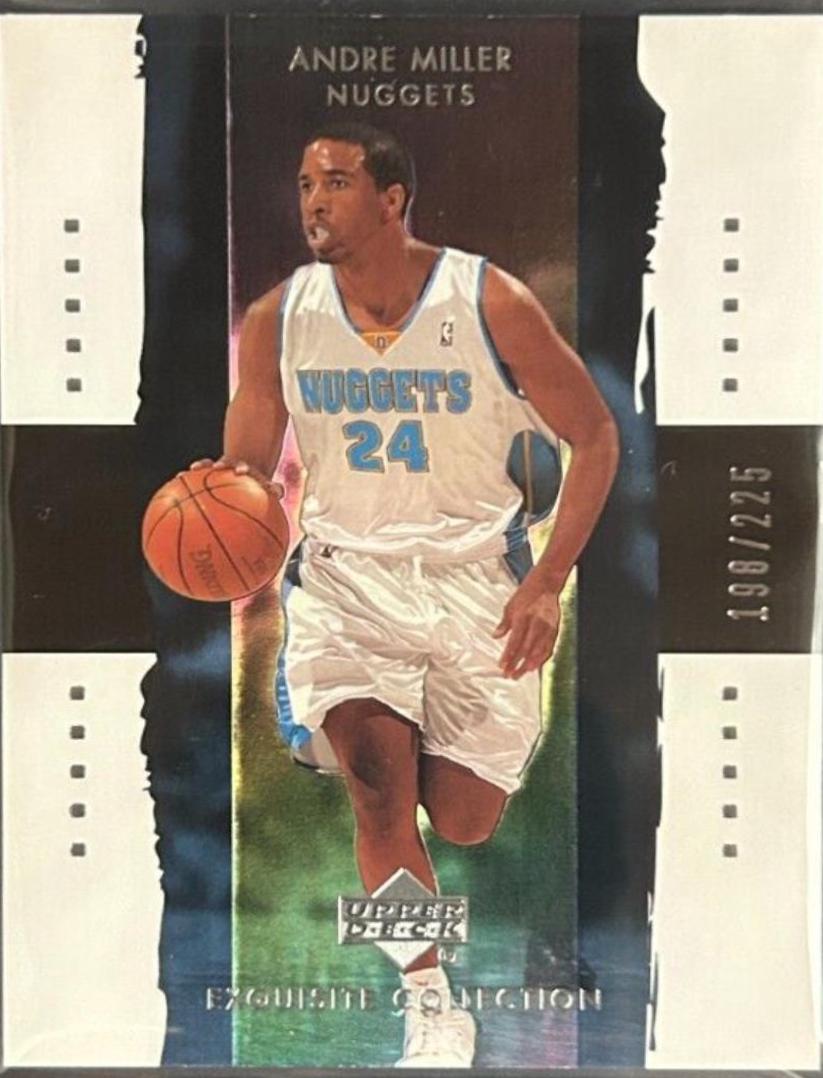 Andre Miller #8 Basketball Cards 2003 UD Exquisite Collection
