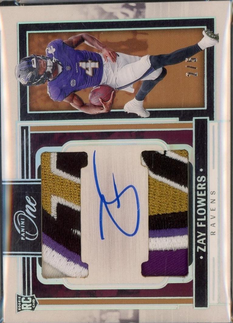 Zay Flowers [Platinum Dual Patch Autograph] #32