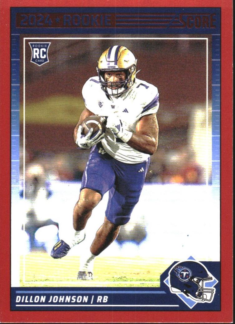 Dillon Johnson [Red] #301 Prices | 2024 Panini Score | Football Cards