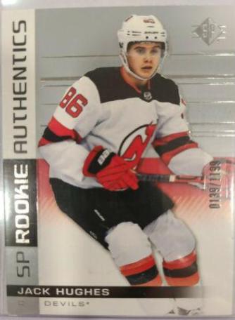 Jack Hughes #140 Hockey Cards 2019 SP
