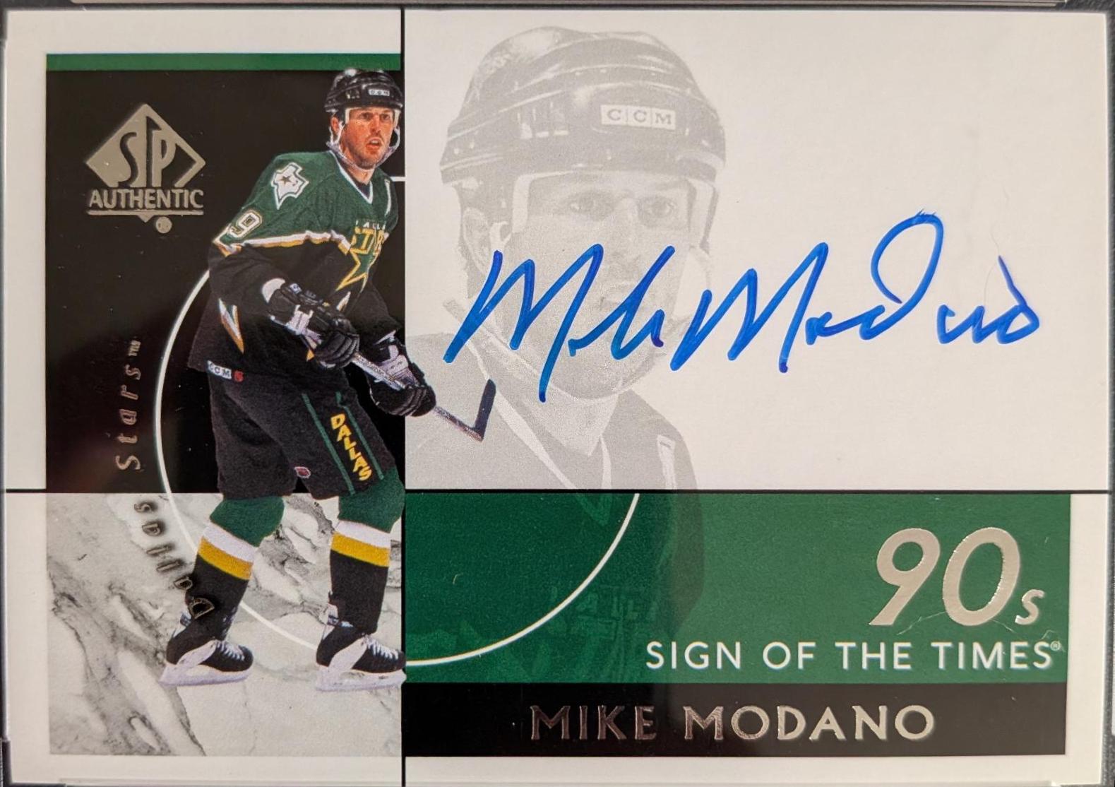 Mike Modano #ST90-MM 2018 Sp Authentic Sign Of The Times 90s Hockey