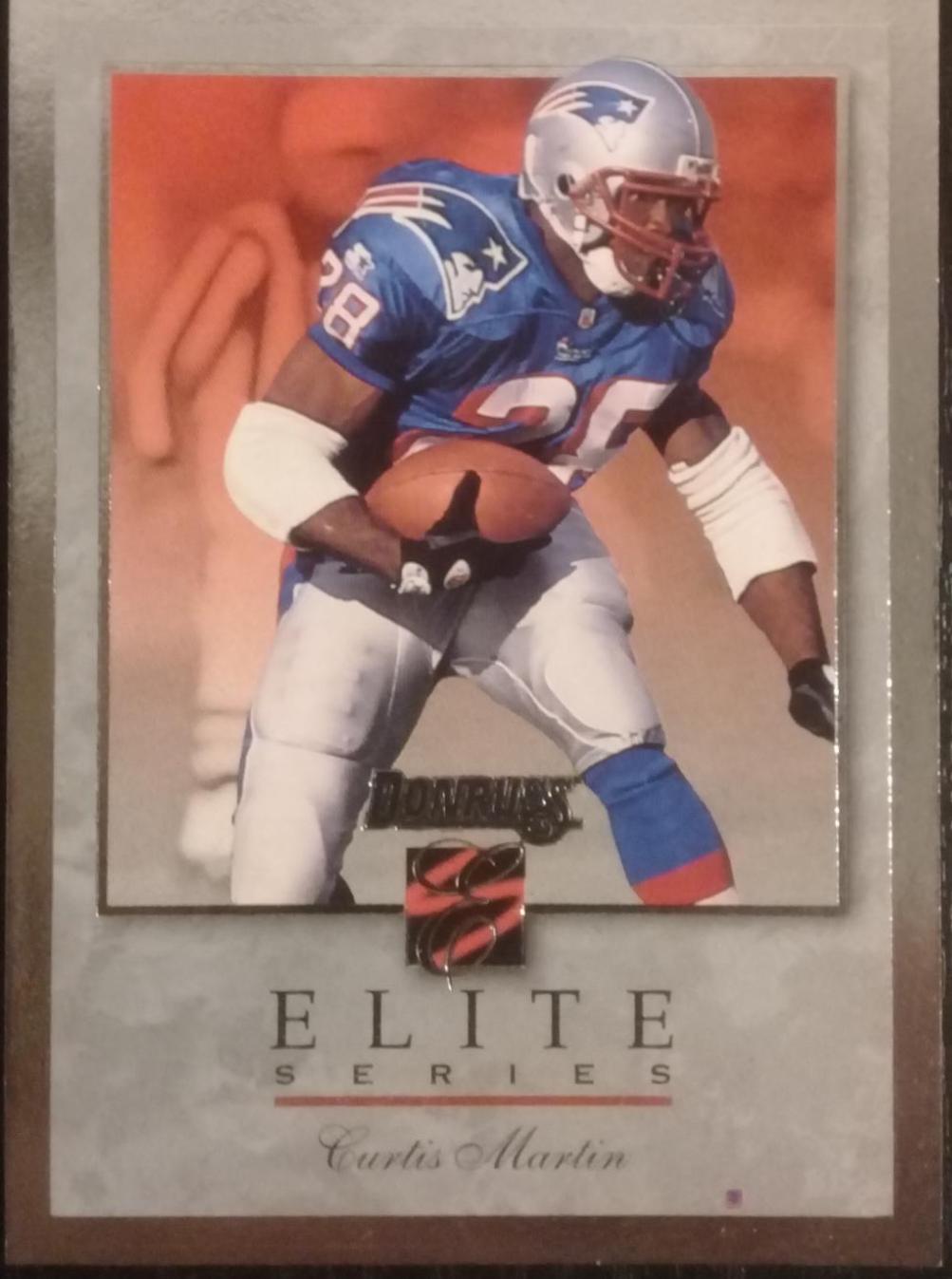 Curtis Martin Football Cards 1996 Panini Donruss Elite