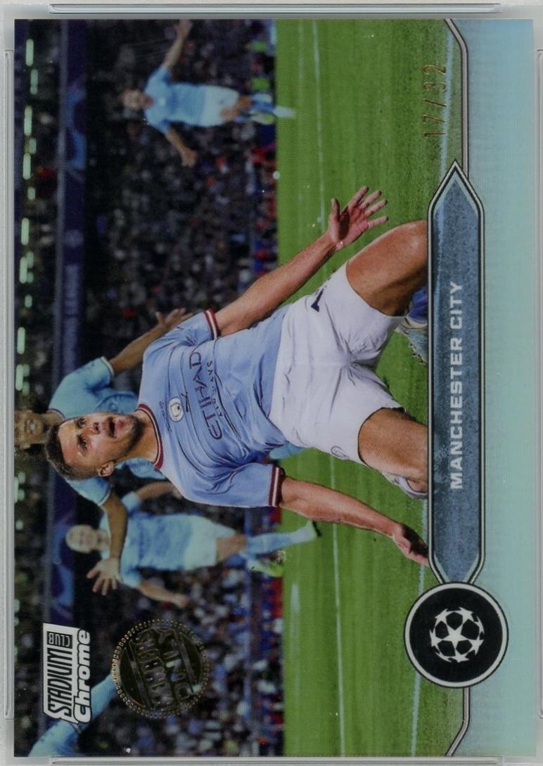 Manchester City #SP-MC Soccer Cards 2023 Topps Stadium Club Chrome UEFA 32 in 32