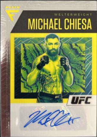 Michael Chiesa #FA-MCS Ufc Cards 2021 Panini Chronicles UFC Flux Auto