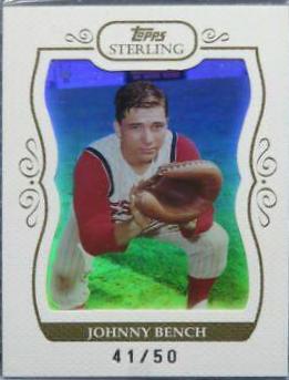 Johnny Bench #18 Baseball Cards 2008 Topps Sterling