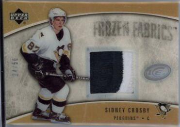 Sidney Crosby #FFP-SC Hockey Cards 2005 Upper Deck Ice Frozen Fabrics Patch