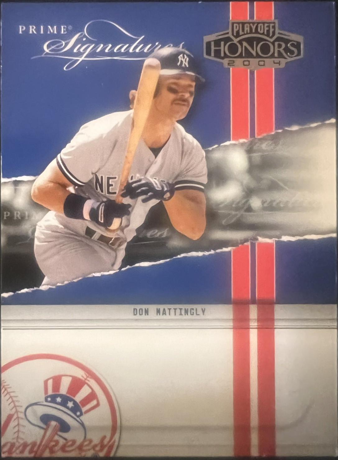 Don Mattingly #PS-34 Baseball Cards 2004 Playoff Honors Prime Signatures