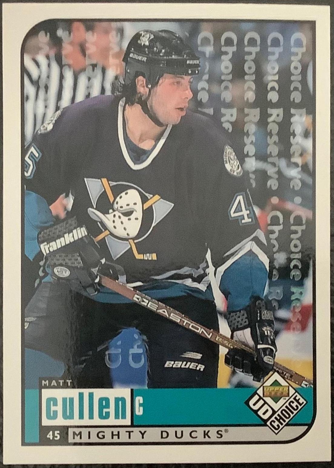 Matt Cullen #7 Hockey Cards 1998 UD Choice