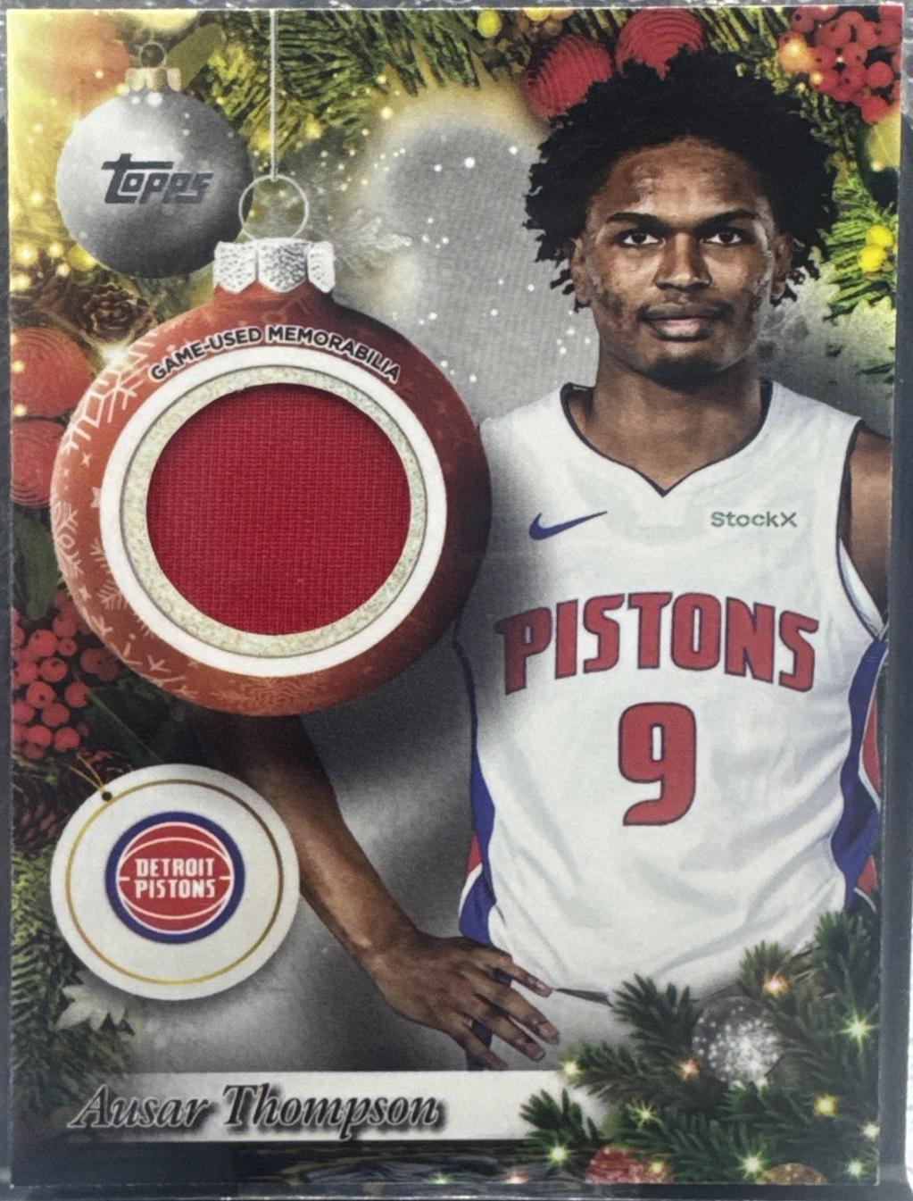 2025 Topps Holiday Player Relic Ausar Thompson #PR-AT card