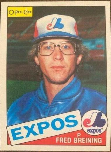 Fred Breining #36 Baseball Cards 1985 O Pee Chee