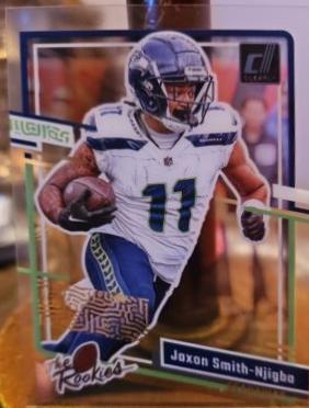 Jaxon Smith-Njigba #4 Football Cards 2023 Clearly Donruss The Rookies