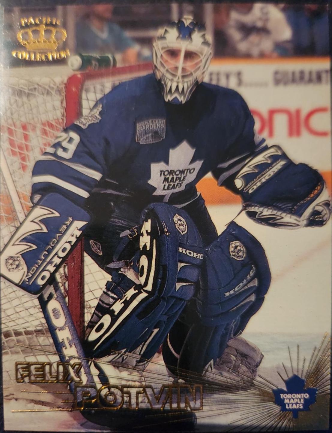 Felix Potvin #29 Hockey Cards 1997 Pacific Crown
