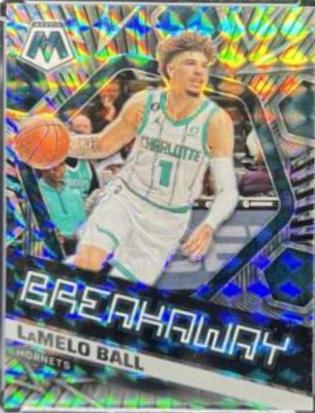 LaMelo Ball #1 Basketball Cards 2022 Panini Mosaic Breakaway