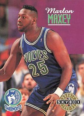 Marlon Maxey #408 Basketball Cards 1992 Skybox
