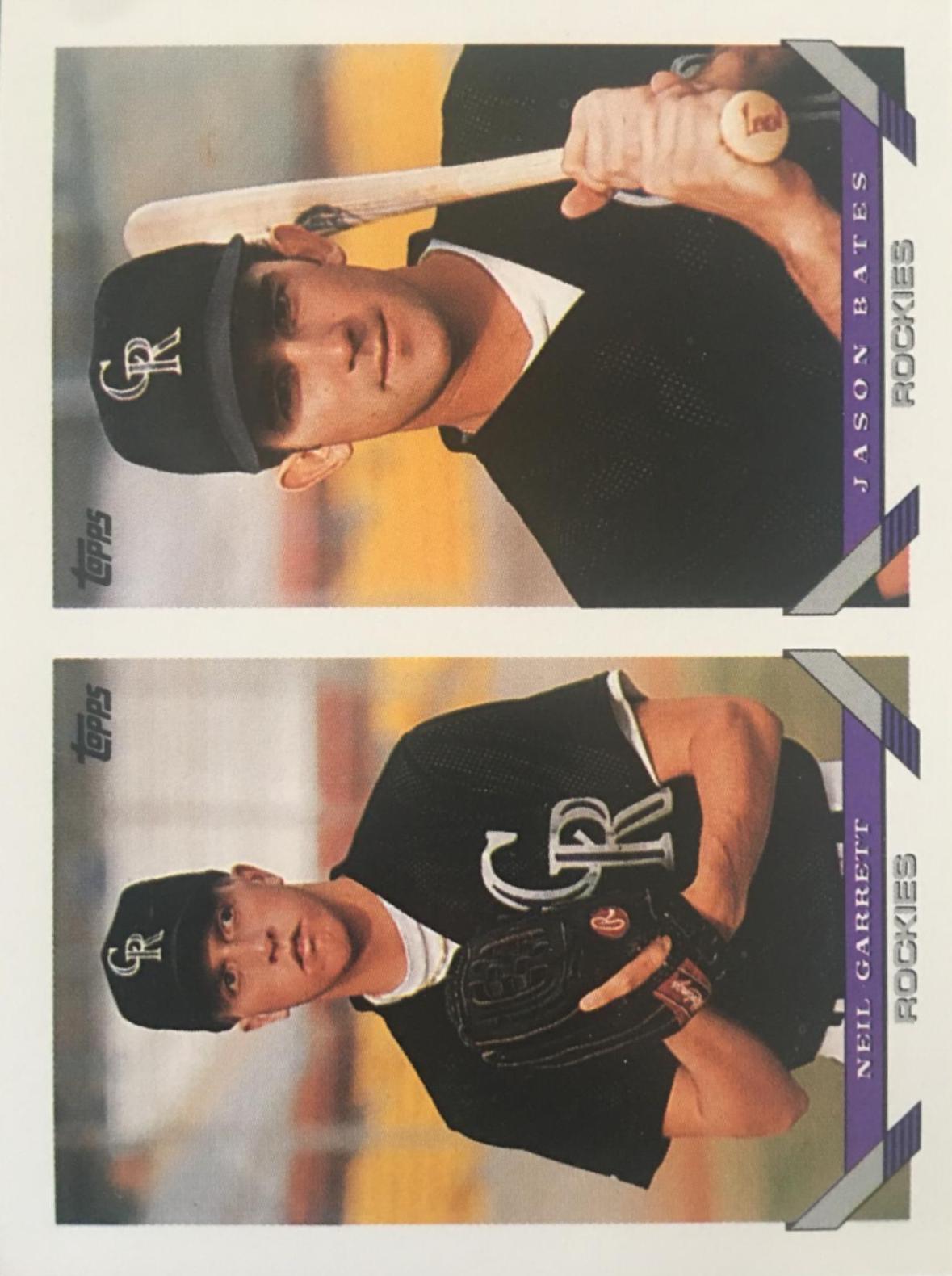 Jason Bates, Neil Garrett #579 Baseball Cards 1993 Topps