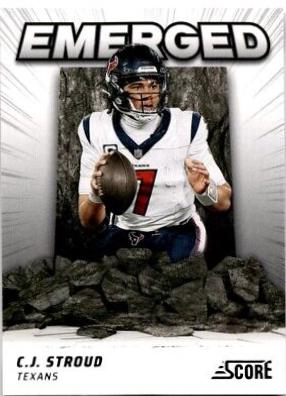C.J. Stroud #EM-CSD Football Cards 2024 Panini Score Emerged