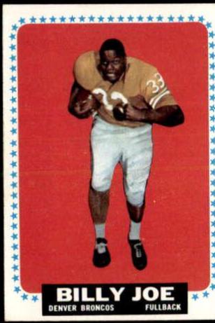 Billy Joe #50 Football Cards 1964 Topps