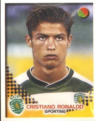 Cristiano Ronaldo #306 Soccer Cards 2002 Panini Futebol Portugal Stickers