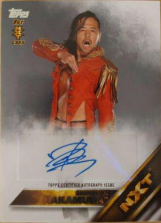 Shinsuke Nakamura Wrestling Cards 2016 Topps WWE Then Now Forever Autographs