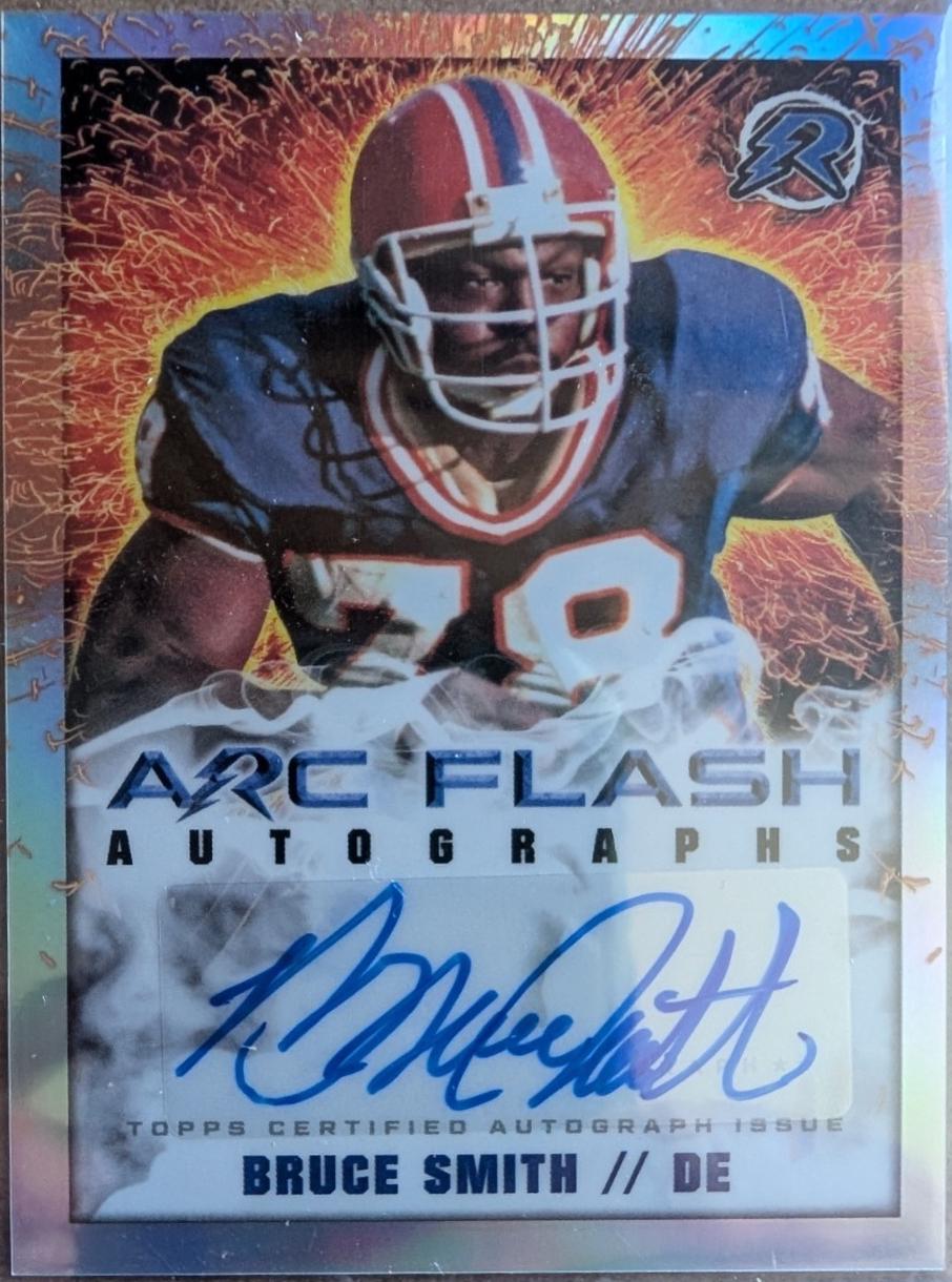 Bruce Smith #AFA-BS Football Cards 2024 Topps Resurgence Arc Flash Autograph