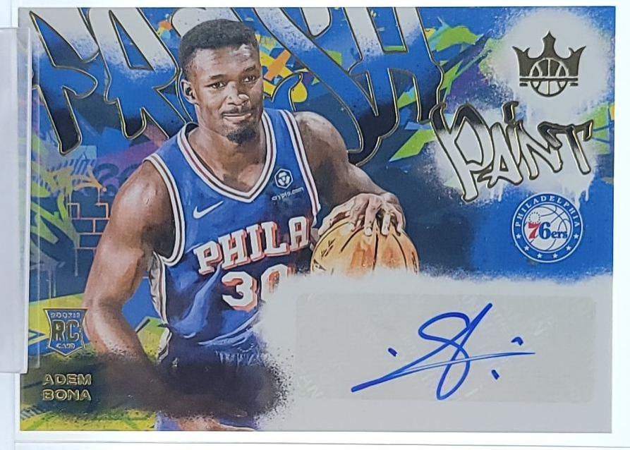 Adem Bona #FP-BON Basketball Cards 2024 Panini Court Kings Fresh Paint Autograph