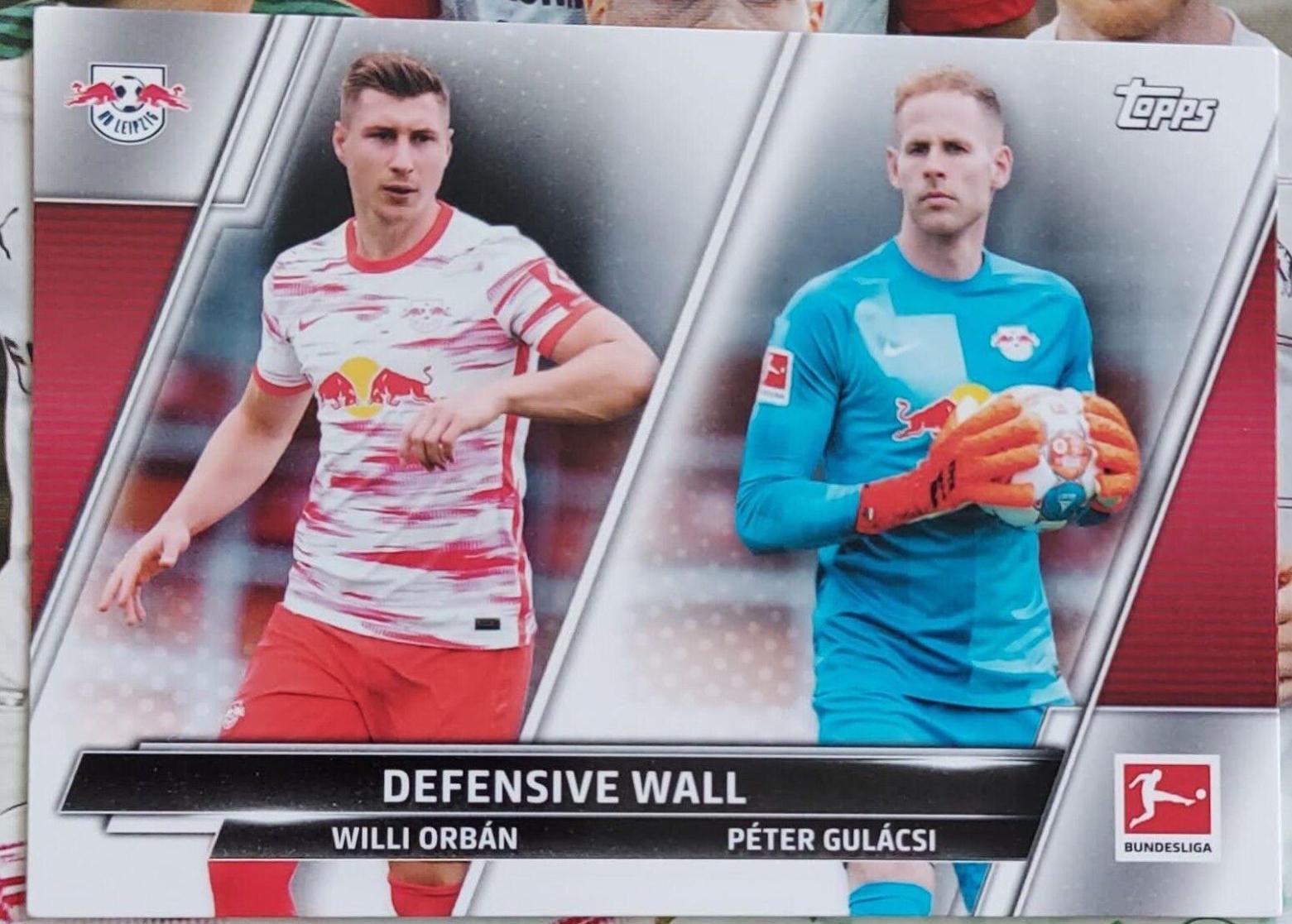 Willi Orban, Peter Gulacsi #196 2021 Topps Bundesliga Soccer