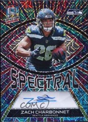 Zach Charbonnet #2 Football Cards 2023 Panini Spectra Rookie Autograph Meta