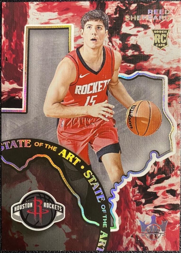 Reed Sheppard #9 Basketball Cards 2024 Panini Court Kings State of the Art