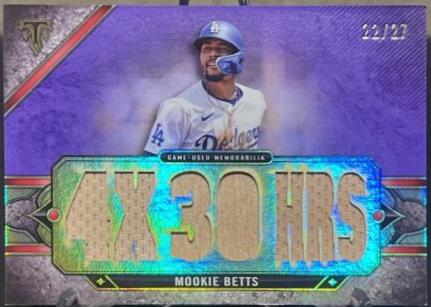 Mookie Betts #TTR-MB4 2024 Topps Triple Threads Baseball Relic