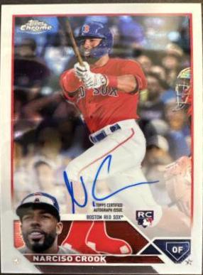 Narciso Crook #RA-NC Baseball Cards 2023 Topps Chrome Update Rookie Autographs