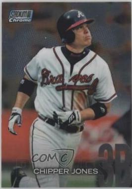 Chipper Jones #SCC-125 Baseball Cards 2018 Stadium Club Chrome