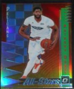 Anthony Davis #5 Basketball Cards 2018 Panini Donruss Optic All Stars