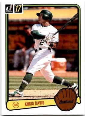 Khris Davis #RV-24 2017 Panini Donruss Retro Variations 1983 Baseball