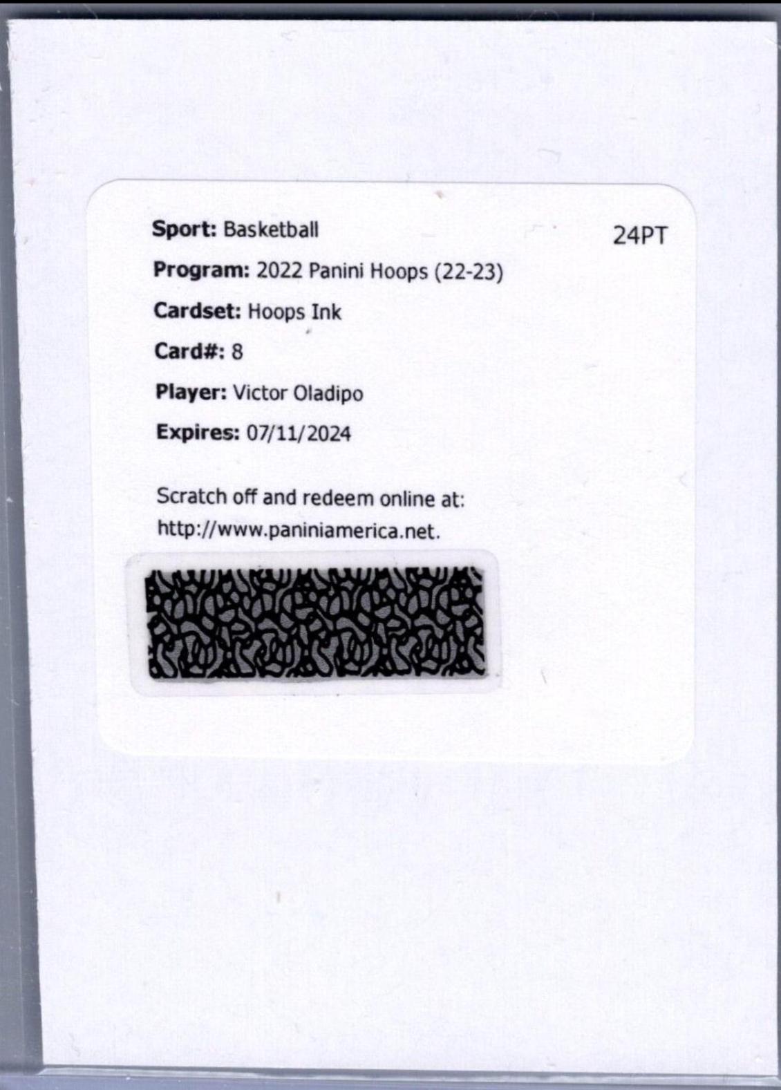 Victor Oladipo #HI-VOD 2022 Panini Hoops Ink Autographs Basketball