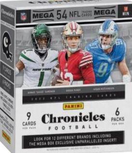 Mega Box Football Cards 2022 Panini Chronicles