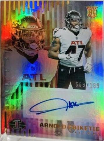 Arnold Ebiketie #RS-AE Football Cards 2022 Panini Illusions Rookie Signs